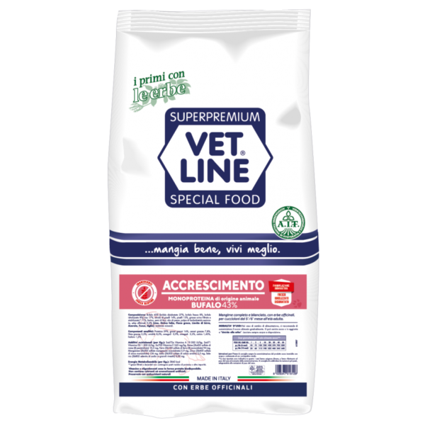 Vet Line Accrescimento - Bufalo - 12,5 Kg