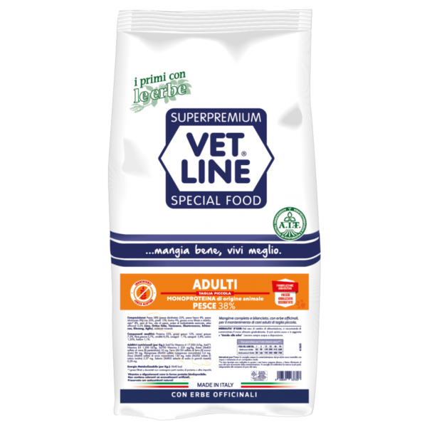 Vet Line Adulti Taglia Piccola - Pesce - 3 Kg