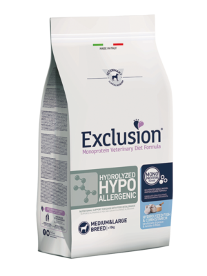 Exclusion Hydrolized Hypoallergenic Medium/Large Breed - 2 Kg