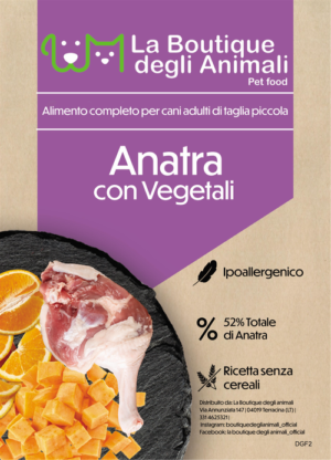 Crocchette Anatra con vegetali - La Boutique degli Animali