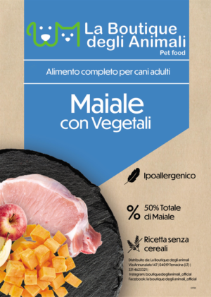 Crocchette Maiale con vegetali – La Boutique degli Animali