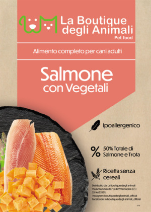 Crocchette Salmone con vegetali – La Boutique degli Animali