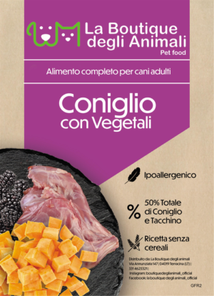 Crocchette Coniglio con vegetali – La Boutique degli Animali