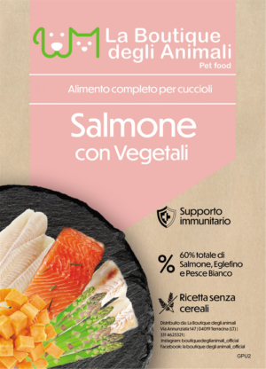 Crocchette Salmone con vegetali - La Boutique degli Animali